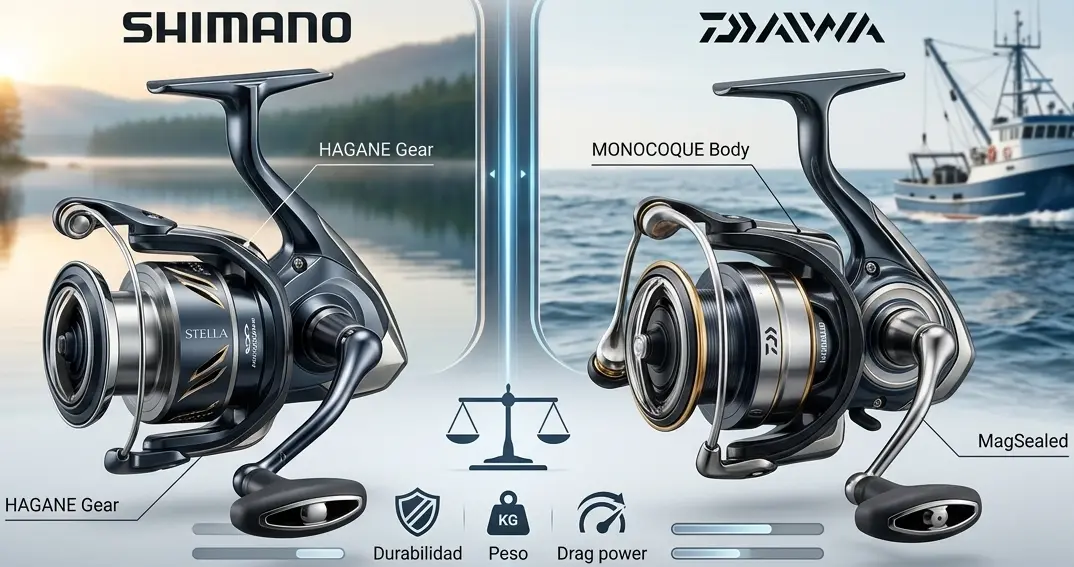 Shimano vs Daiwa: ¿Cuál carrete elegir en 2026?