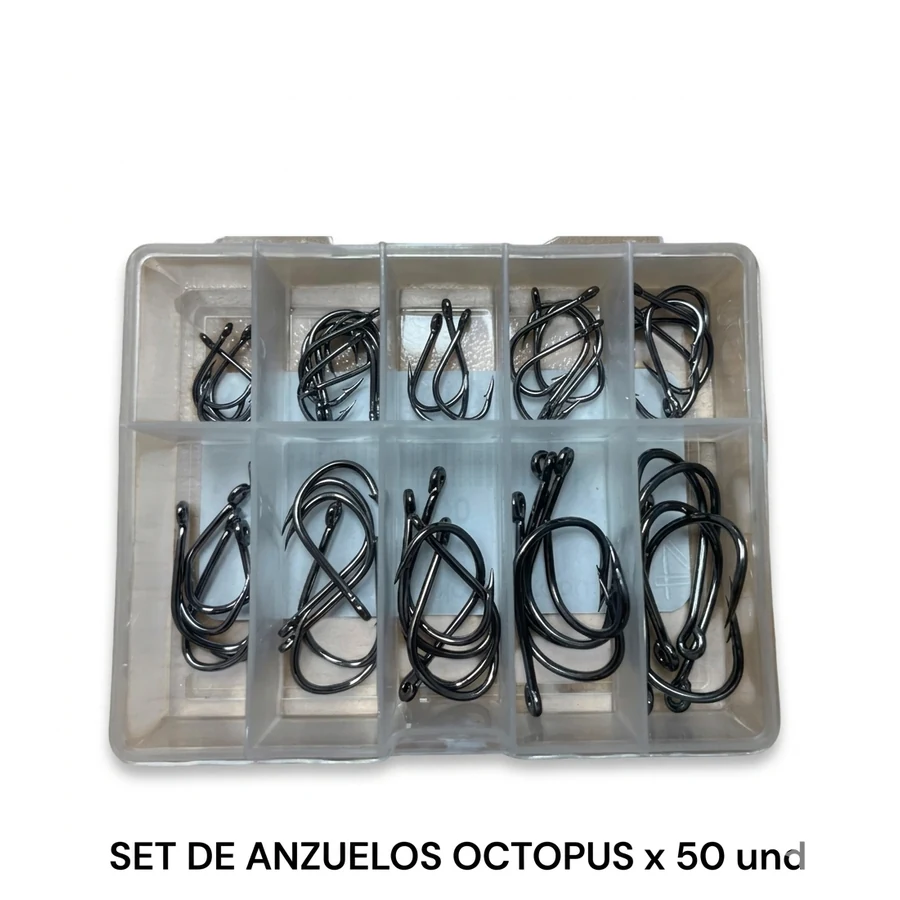 PACK DE ANZUELOS SURTIDOS X 50 UND