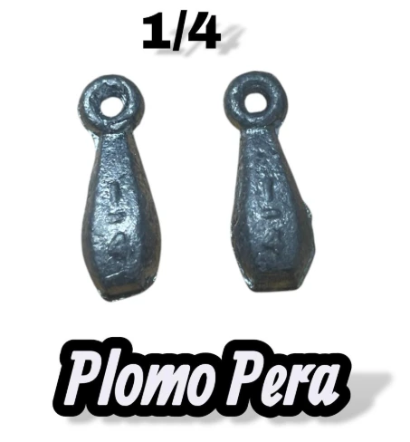 PLOMO PERA 1/4OZ 7G X 12 UND