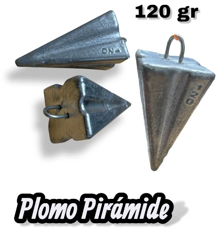 PLOMO PIRAMIDE 120G X 1 UND