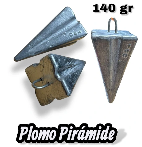 PLOMO PIRAMIDE 140G X 1 UND