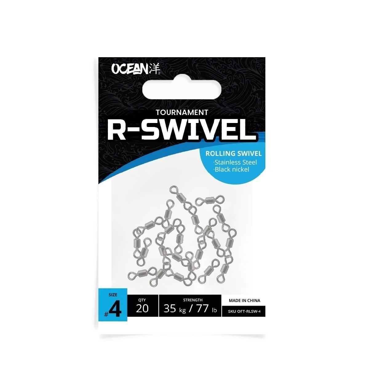 SACAVUELTAS OCEAN ROLLING #4 X 20 UDS BLACK NICKEL