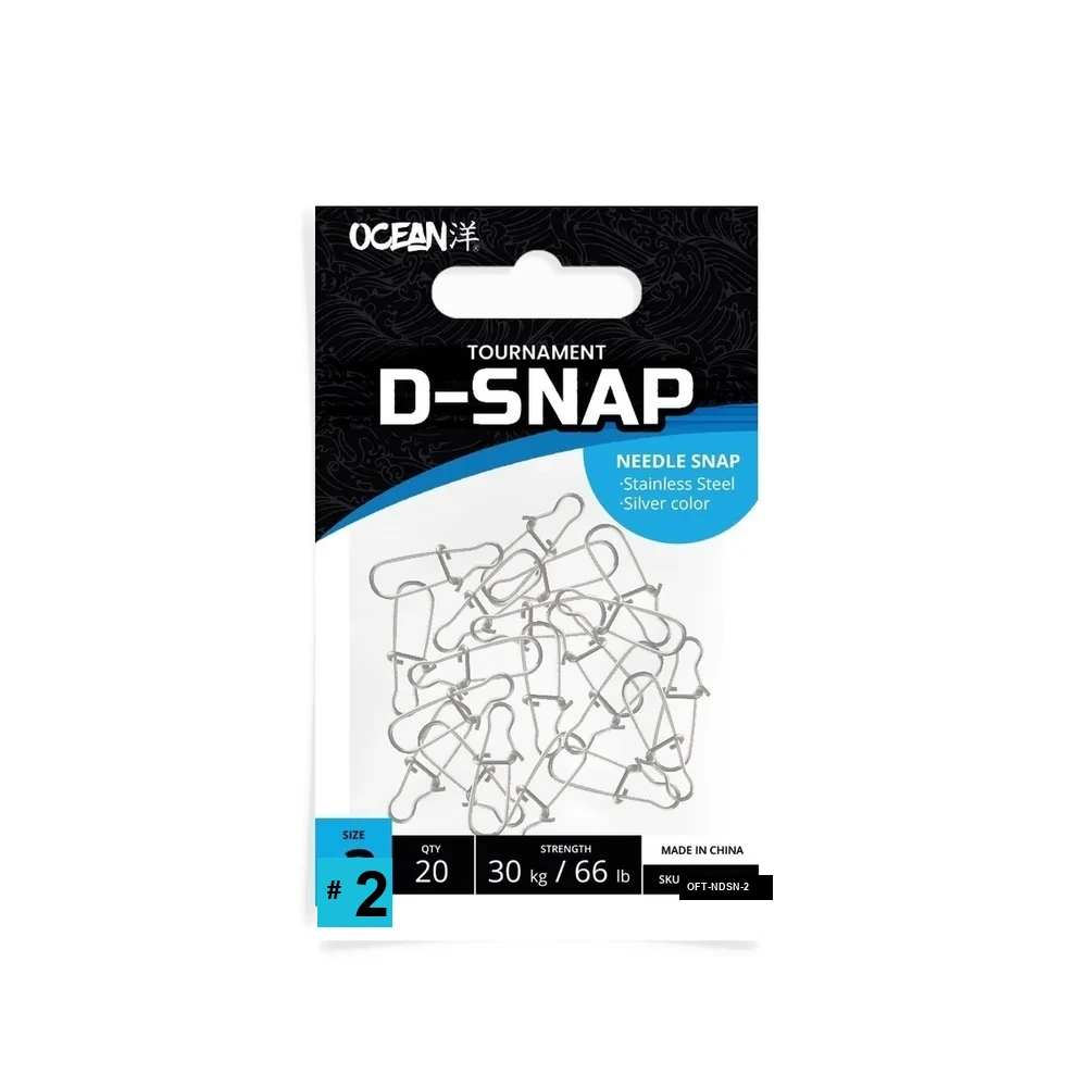 SNAP OCEAN NEEDLE DUOLOCK #2 X 20 UDS SILVER