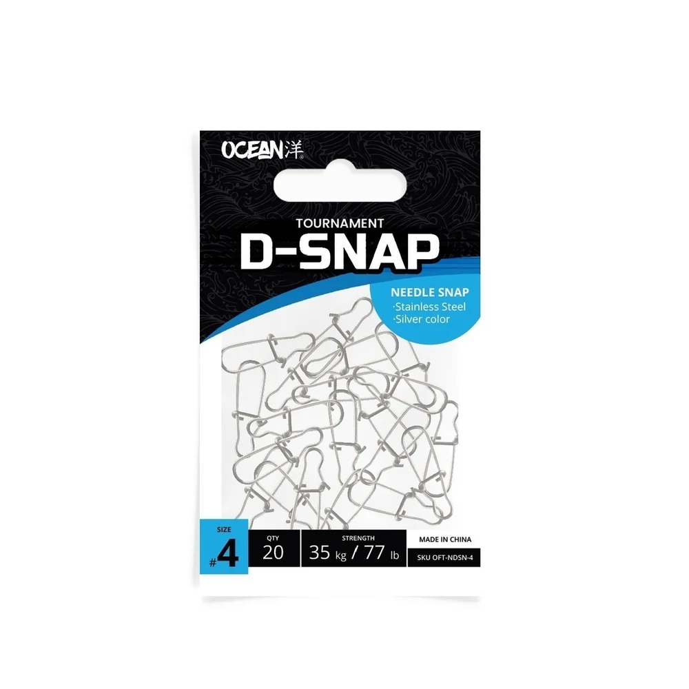 SNAP OCEAN NEEDLE DUOLOCK #4 X 20 UDS SILVER