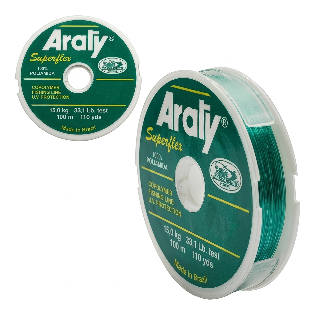 NYLON ARATY X 100MT VERDE 0.60mm